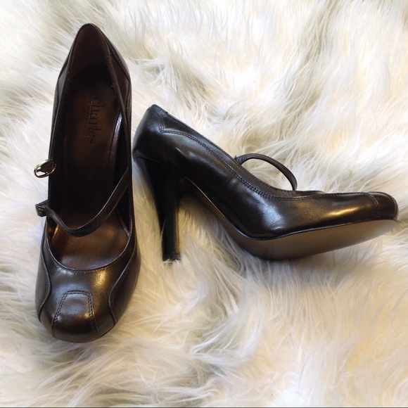 Charles David Mary Jane Bronze Metal Heel. Sz 6.5 - Picture 8 of 9